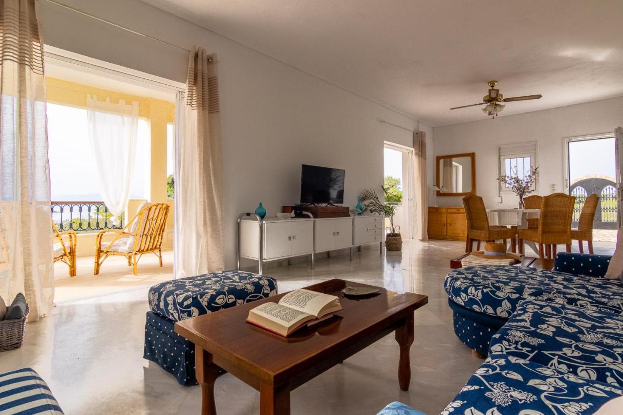 House With Amazing Ocean View And Patio - Pool Villa Porto Heli Exteriör bild