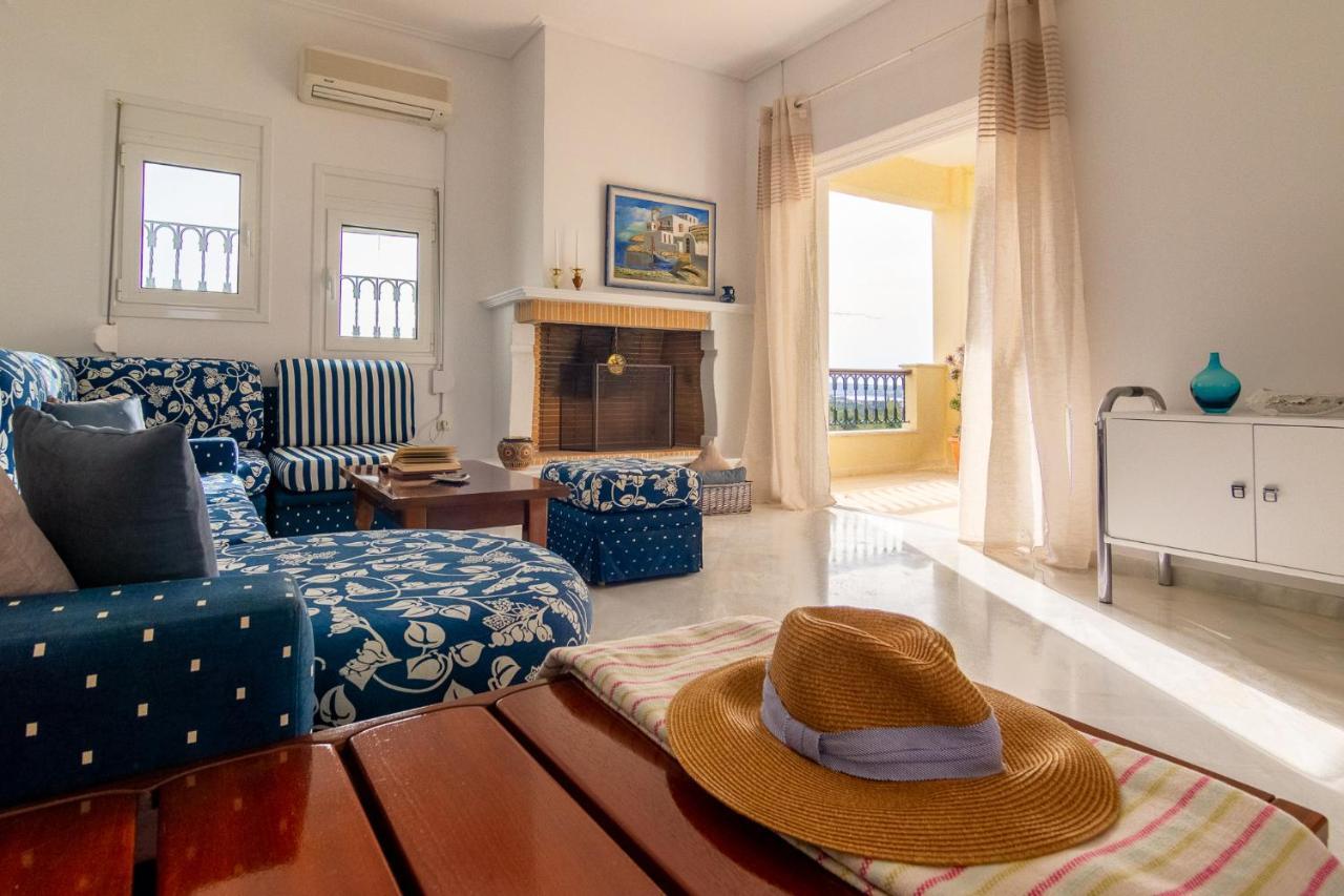 House With Amazing Ocean View And Patio - Pool Villa Porto Heli Exteriör bild