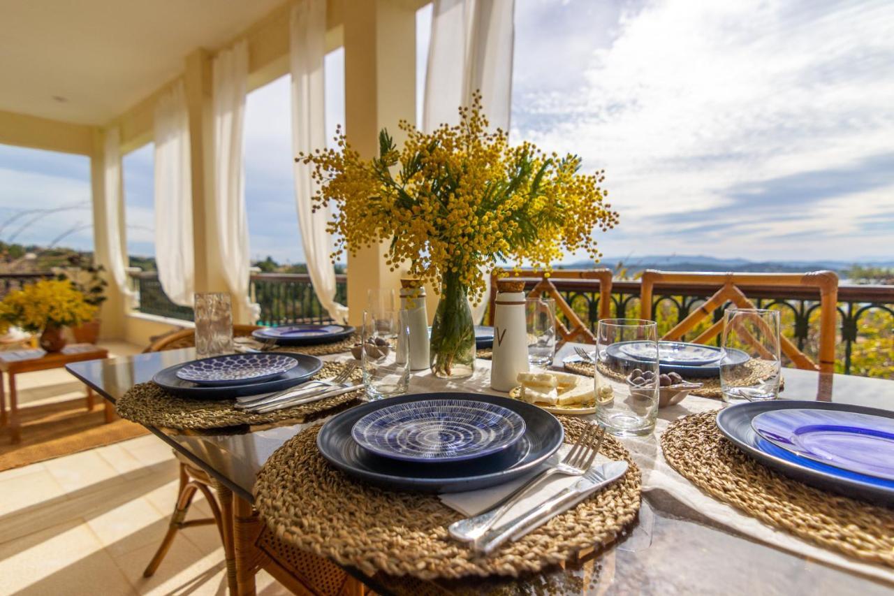 House With Amazing Ocean View And Patio - Pool Villa Porto Heli Exteriör bild