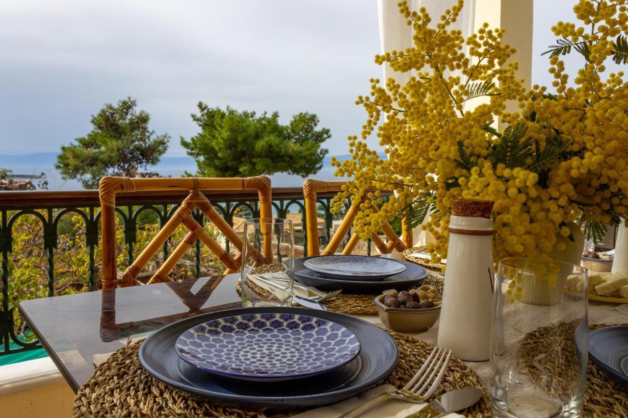 House With Amazing Ocean View And Patio - Pool Villa Porto Heli Exteriör bild