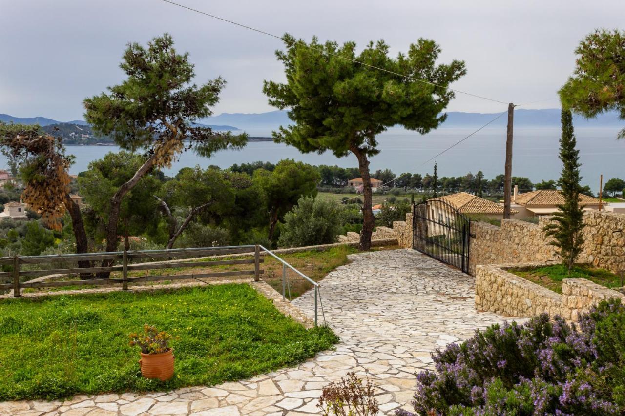 House With Amazing Ocean View And Patio - Pool Villa Porto Heli Exteriör bild