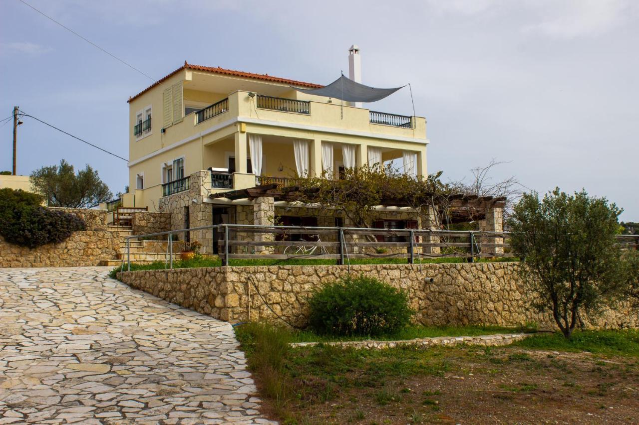 House With Amazing Ocean View And Patio - Pool Villa Porto Heli Exteriör bild