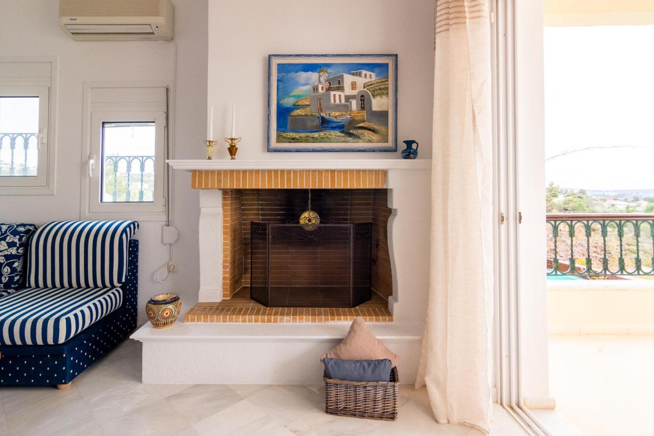 House With Amazing Ocean View And Patio - Pool Villa Porto Heli Exteriör bild