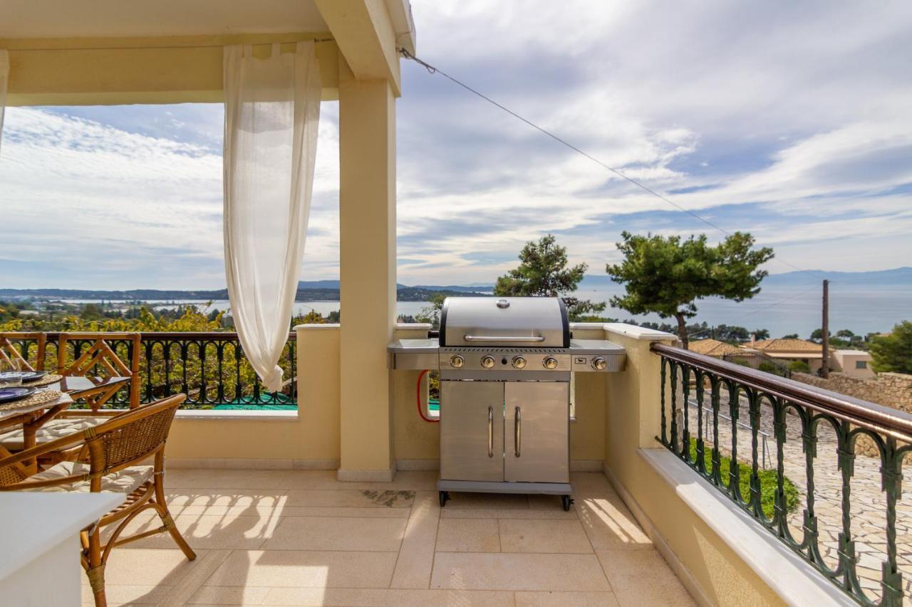 House With Amazing Ocean View And Patio - Pool Villa Porto Heli Exteriör bild