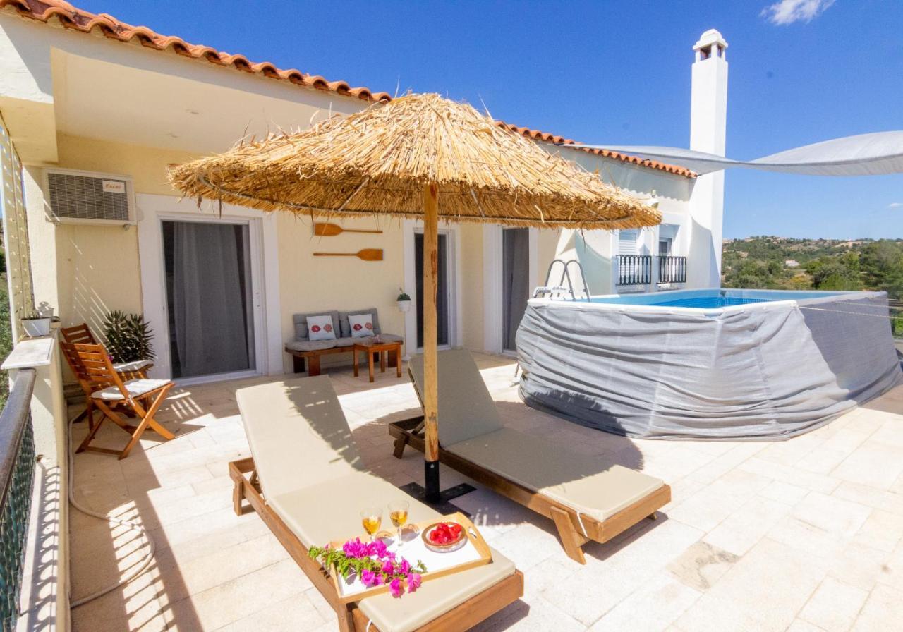 House With Amazing Ocean View And Patio - Pool Villa Porto Heli Exteriör bild